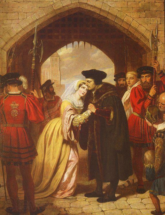 Edward Matthew Ward Sir Thomas More's Farewell to his Daughter Norge oil painting art